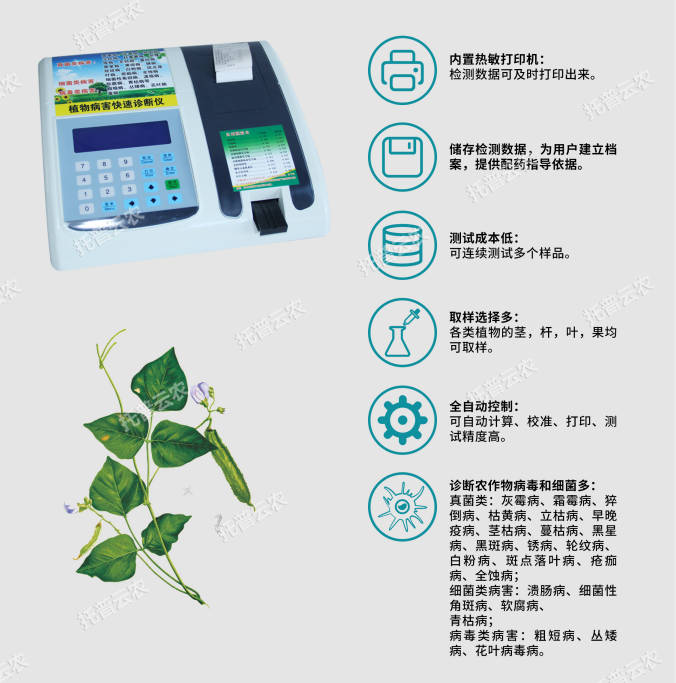 植物病害檢測儀主要功能
